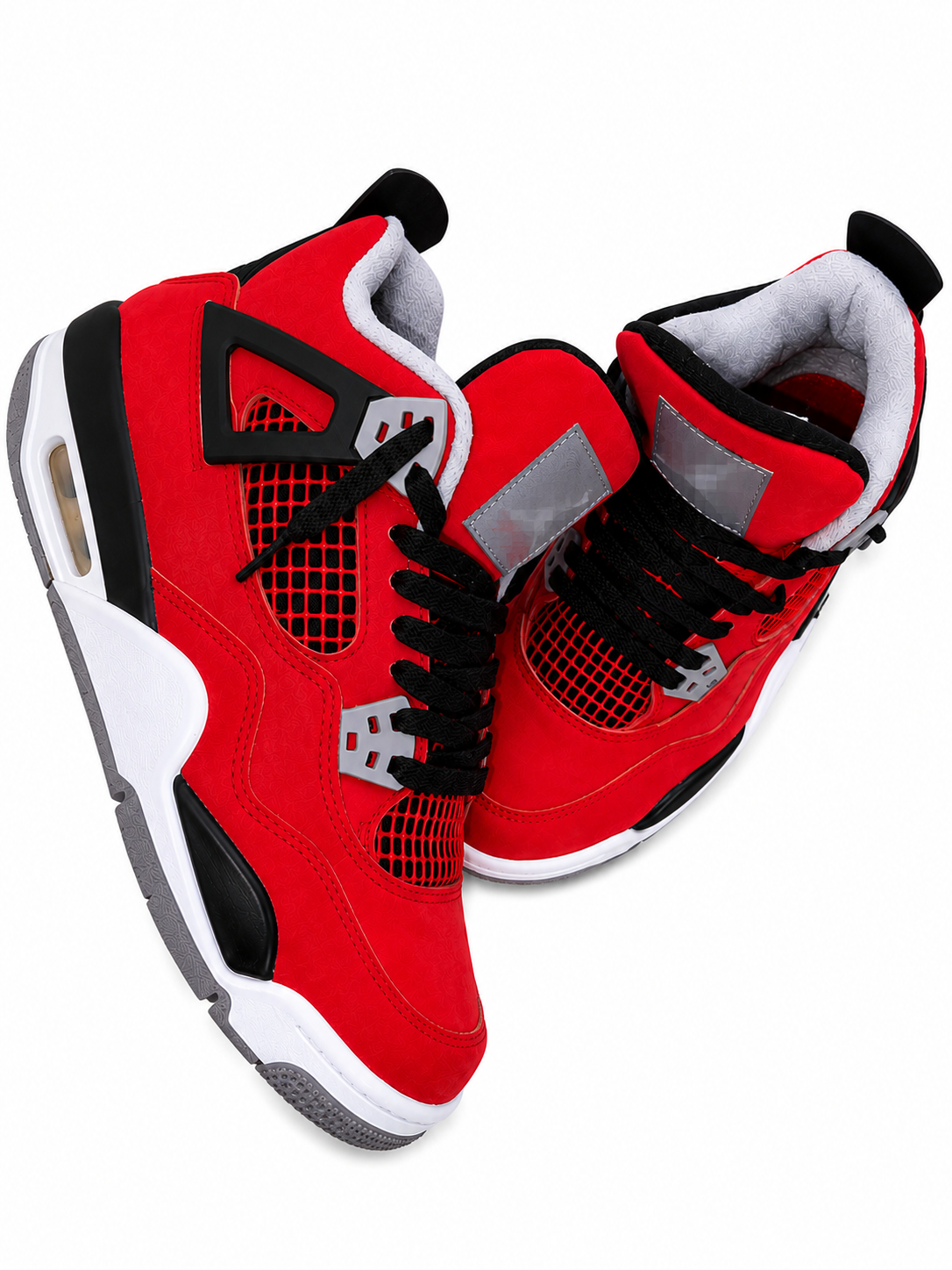 Red Suede High-Top – tenis high top de gamuza roja | Belivstyle (vista 2)