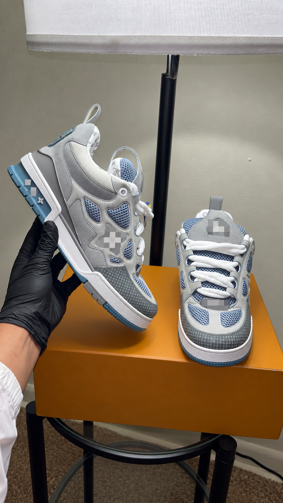 Velora Glacier – tenis unisex gris y azul | Belivstyle